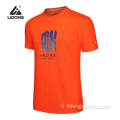 Erkekler Kadın Spor Salonu Fitness Egzersiz Kısa Kollu T-Shirt